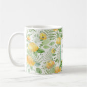 Mug Papier peint citron rose jaune (Gauche)