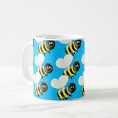 Mug Papier peint d'abeille (Devant gauche)