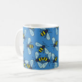 Mug Papier peint d'abeille (Devant gauche)