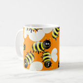 Mug Papier peint d'abeille (Devant gauche)