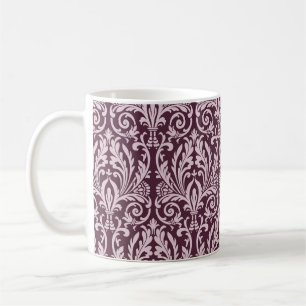 Mug Papier peint damassé classique et transparent.