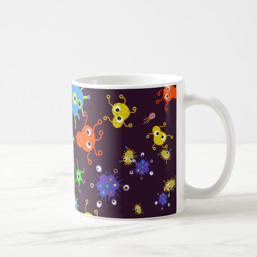 Mug Papier peint de bactéries (Droite)