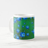 Mug Papier peint de coccinelle (Devant gauche)