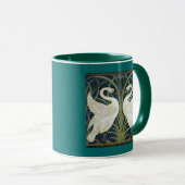 Mug Papier peint de cygne et de précipitation et (Devant droit)
