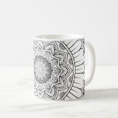 Mug Papier peint de la Rosette mandala (Devant droit)