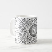 Mug Papier peint de la Rosette mandala (Devant gauche)