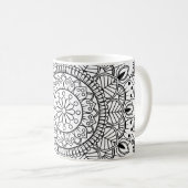 Mug Papier peint de la Rosette mandala (Devant droit)
