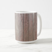 Mug Papier peint de panneaux de bois 4K (Devant droit)