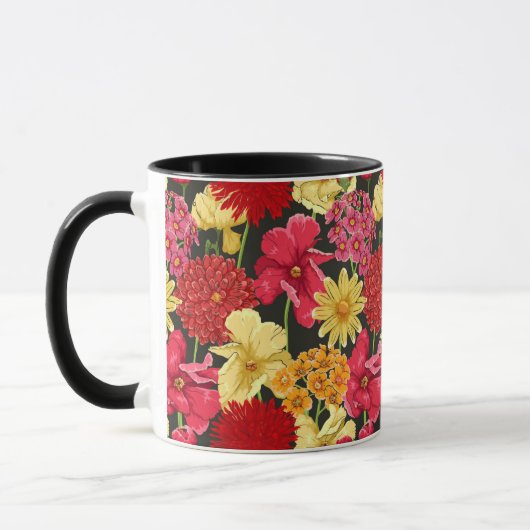 Mug Papier peint floral dans le style d'aquarelle (Gauche)