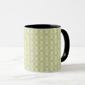 Mug Papier peint floral de damassé (Devant droit)
