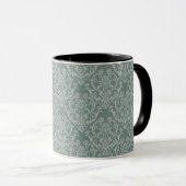 Mug Papier peint floral vert (Devant droit)