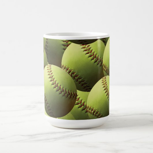 Mug Papier peint jaune du base-ball (Centre)