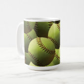 Mug Papier peint jaune du base-ball (Devant gauche)