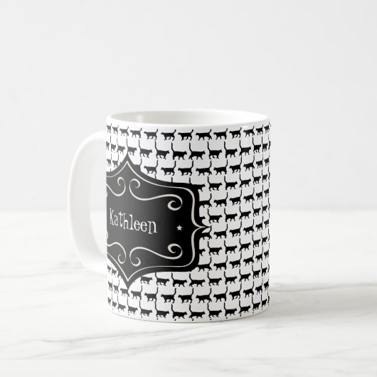 Mug Papier peint noir | Modifier le nom | Modifier la  (Devant gauche)