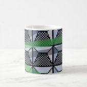 Mug Papier peint noir, vert et noir (Centre)