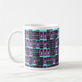 Mug papier peint techno fractal (Gauche)