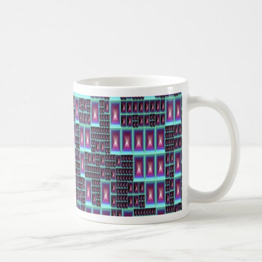 Mug papier peint techno fractal (Droite)