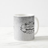 Mug Papier professionnel de rat de bibliothèque (Devant droit)