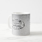 Mug Papier professionnel de rat de bibliothèque (Devant gauche)