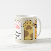 Mug Papiers de chat colorés (Devant droit)