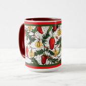 Mug Papiers de Noël (Devant gauche)