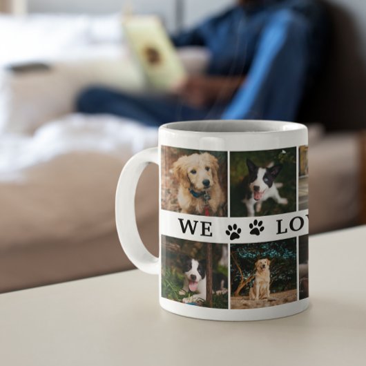 Mug Papiers Nous Vous Aimons Papa Photo Collage