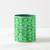 Mug Papiers peints Art Déco, vert jade (Centre)