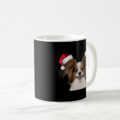 Mug Papillion Fun Dog Père Noël Image (Devant droit)