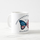 Mug Papillon 4 juillet (Devant gauche)