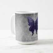 Mug Papillon à bijoux pourpre (Devant gauche)