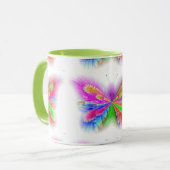 Mug Papillon à fleurs (Devant gauche)