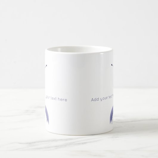 Mug Papillon à ruban de sensibilisation à la périphéri (Centre)