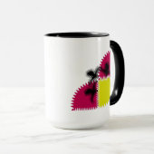 Mug Papillon Abstrait coloré (Devant droit)