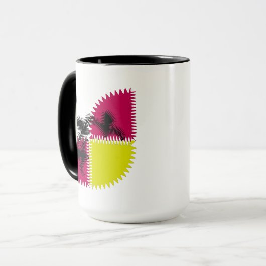 Mug Papillon Abstrait coloré (Devant gauche)