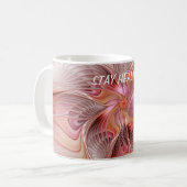 Mug Papillon Abstrait Coloré Fantaisie Art Fractal (Devant gauche)
