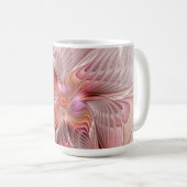 Mug Papillon Abstrait Coloré Fantaisie Art Fractal (Devant droit)