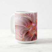 Mug Papillon Abstrait Coloré Fantaisie Art Fractal (Devant gauche)