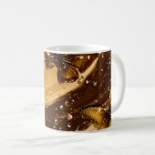 Mug Papillon Abstrait Glam Métal Doré (Devant droit)