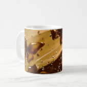 Mug Papillon Abstrait Glam Métal Doré (Devant gauche)