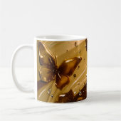 Mug Papillon Abstrait Glam Métal Doré (Gauche)