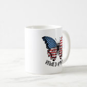 Mug Papillon américain patriotique (Devant droit)