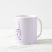 Mug Papillon Amour Vernis à Ongles Violet (Devant droit)