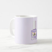 Mug Papillon Amour Vernis à Ongles Violet (Devant gauche)