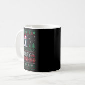 Mug Papillon Amoureux de les chiens Santa Hat Arbre de (Devant gauche)