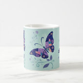 Mug Papillon Aqua et Purple (Centre)