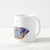 Mug Papillon aquarelle coloré (Devant droit)