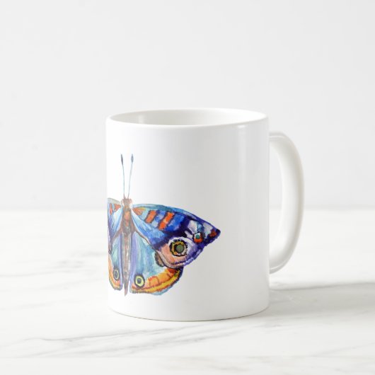 Mug Papillon aquarelle coloré (Devant droit)