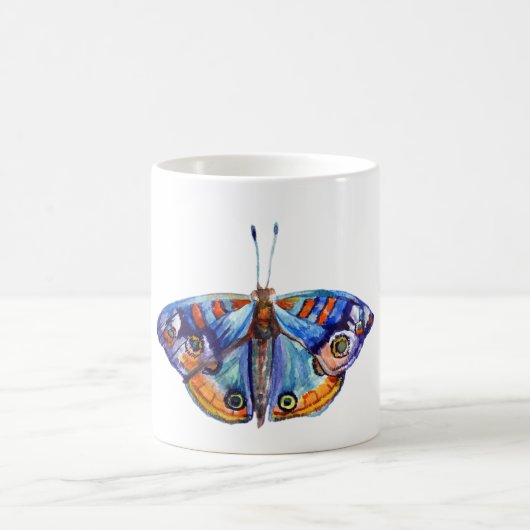 Mug Papillon aquarelle coloré (Centre)