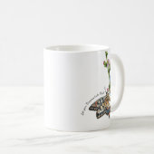 Mug Papillon aquarelle sur une fleur chicorée (Devant droit)