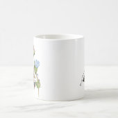 Mug Papillon aquarelle sur une fleur chicorée (Centre)